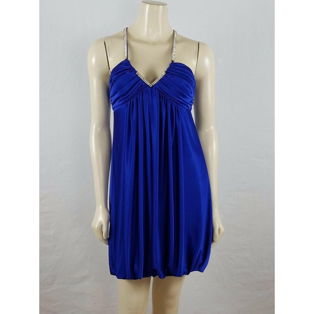 BETSY‎ & ADAM By Linda Bernell Strapless Blue dress